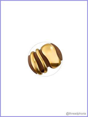 Chunky Gold Bangles Bracelets Set, Spring Hinged Stackable Cuff, Fashion
